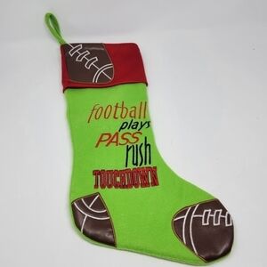 Football NFL Embroidered Christmas Stocking Santa's Best Player T05